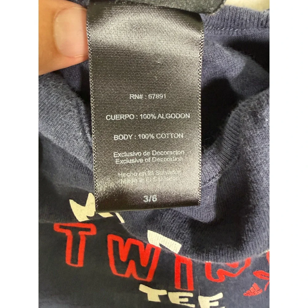 Adidas Minnesota Twins My First Tee Infant Navy Blue MLB T-Shirt 3/6M RJ-319Y5